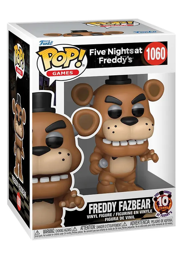 Коллекционная фигурка Freddy Fazbear, Funko POP! Games FNAF 10th (1060) (Fun87116) 3118612 — 2