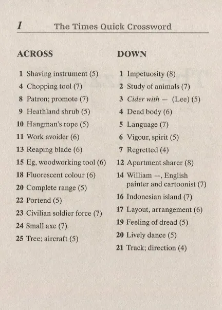 Книга The Times Quick Crossword Book 22 100 General Knowledge Puzzles (м) () — 2