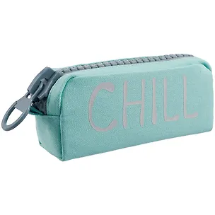 Пенал с большой молнией "Chill", ткань, 21,5х10,5 2877358