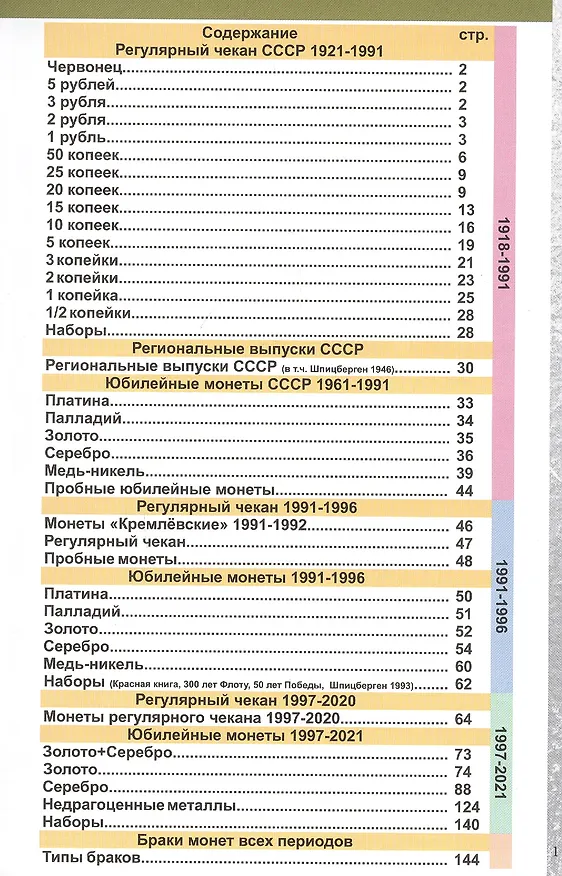 Книга Каталог Монет СССР и России 1918-2021 годов. 13 выпуск (Савелий Гусев) — 2