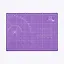 Коврик для резки А4 защитный, трехслойный, сиреневый, Малевичъ  — 3117158 — 1