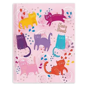 Записная книжка, Феникс+, А6 117*151мм, 96стр. ОЗОРНЫЕ КОТЫ 7БЦ, голографическая пленка 48112