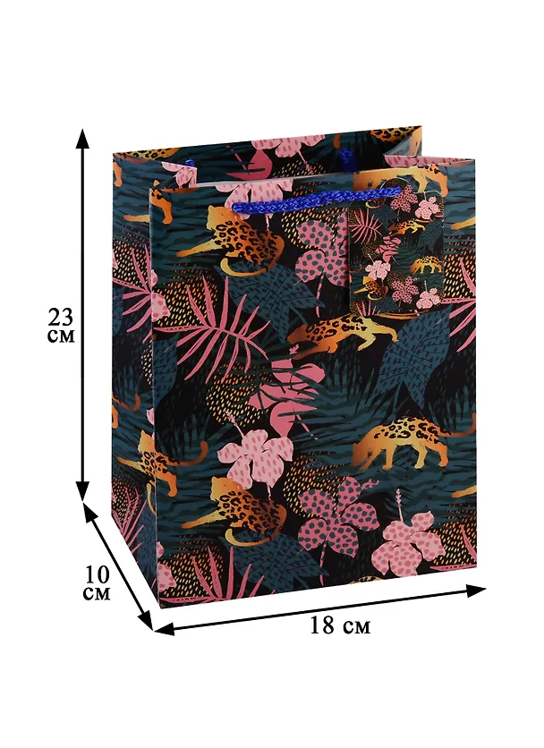 Пакет А5 23*18*10 "Tropic animals" нейтр., бум.мат.ламинат 250659 — 2