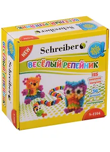 Игровой набор, Schreiber/Шрайбер Конструктор-липучка Веселый репейник, 115 деталей, 36 аксессуаров S 1104