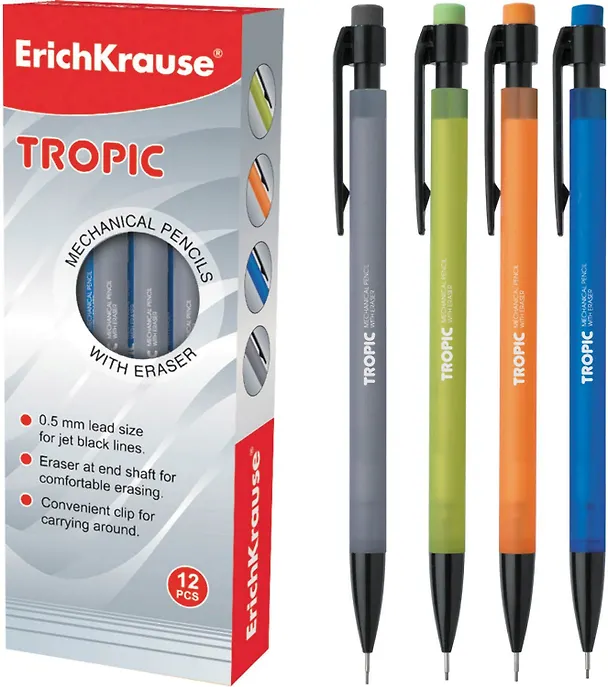 Карандаш механический Erich Krause, Tropic, 0,5 мм, в ассортименте 209206 — 3