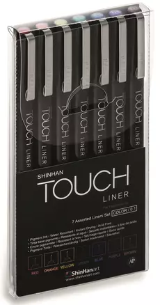 Ручки капиллярные  7цв TOUCH Liner 0,1мм, блистер, TOUCH — 2952034 — 1