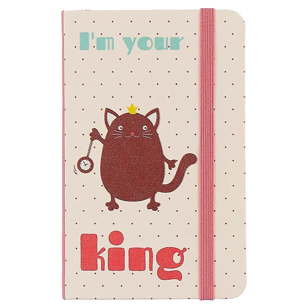 Записная книжка «Meow! I`m your king» А6, 96 листов в линейку, сшивка, Paper Art 250902 — 1