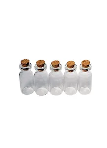 Декор. изд. из стекла Набор бутыл. для скрапбукинга (US-10) (sc501102-3мл) (5шт) (Рукоделие) (упаковка)