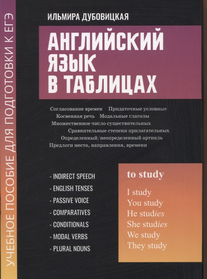 

Английский язык в таблицах: учеб. пособие для подгот.к ЕГЭ