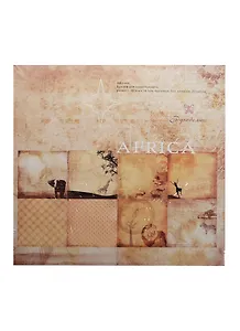 Набор бумаги для скрапбукинга Африка (PAD1209) (20л.) (30,5х30,5) (Рукоделие)