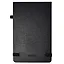 Книга для записей А5 96л лин. "ПАПИР ЧЁРНЫЙ" кожзам, тв.переплет — 2938773 — 2