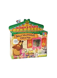 Магнитный театр Маша и Медведь Маша + каша (VT3206-06) (11 мягк. магнитов + сказка для игры) (3+) (упаковка)