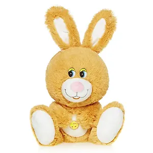 Игрушка мягкая, Maxi Play, Зайка Бежевый 20см, озвученны MP-HH-R8988E