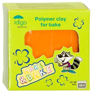 IDIGO Полимерная глина для запекания 58гр цв.оранжевый sm55803