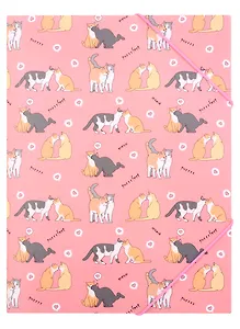 Папка на резинке «Влюбленные котики»