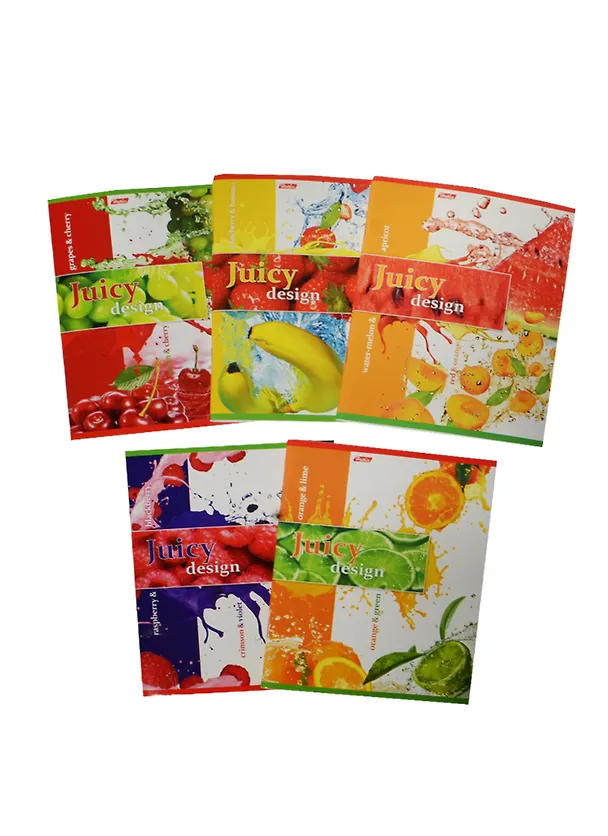 Тетрадь общая «Juicy Design» в ассортименте, 48 листов в клетку, А5 - Hatber 237596 — 1
