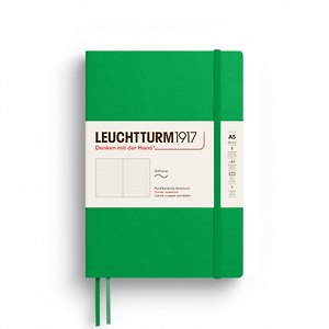 Книга для записей A5 61л тчк. "Medium" мягк.обл., цвет весенний листок, Leuchtturm1917