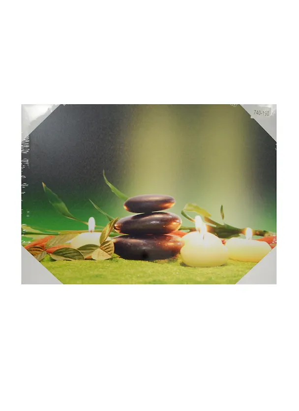 Картина с диодами Камни и свечи (40х30) (740-190) 2478774 — 1