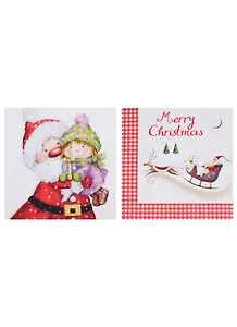 Набор салфеток для декупажа Счастливого Рождества 2 шт. (312199/TL654000) (упаковка)