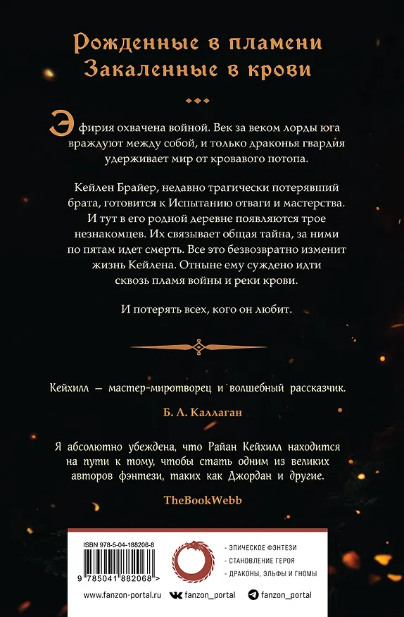 Книга Сквозь кровь и пламя (Райан Кейхилл) — 2
