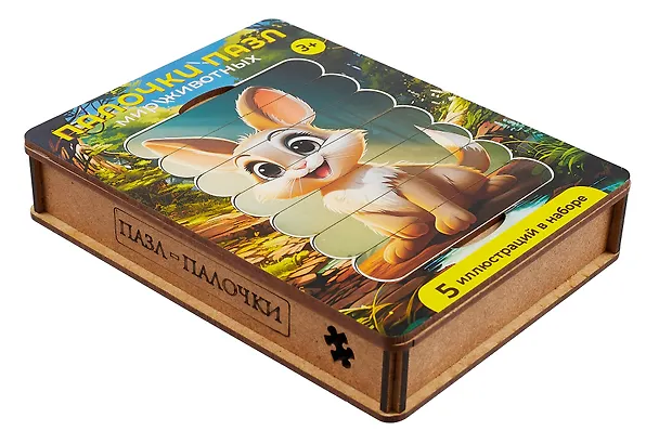 Палочки-картинки Зверушки Пазл / Палочки Пазл Мир животных 3037136 — 5