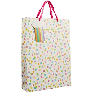 Пакет А3 46*33*10 Радужный горошек нейтр., бум.мат.ламинат.