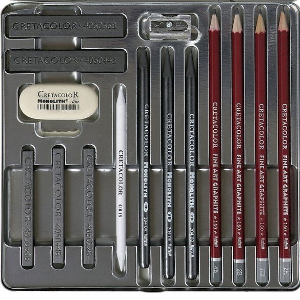 Набор художественный SILVER BOX, мет.кор., CRETACOLOR 2940410 — 1