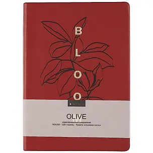 Ежедневник недат. А5 160л "Olive" бордовый, иск.кожа, интегр.переплет, тонир.блок, ляссе 2944656