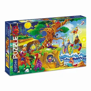 Пазл hatber "Премиум" "Сказки Пушкина", 500 элементов А2ф, 48х33см