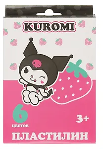 Пластилин 6цв 120гр "Kuromi" к/к, стек