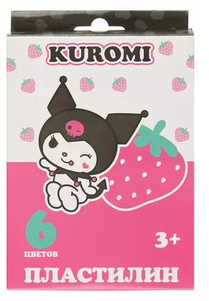 Пластилин 6цв 120гр "Kuromi" к/к, стек — 3047445 — 1