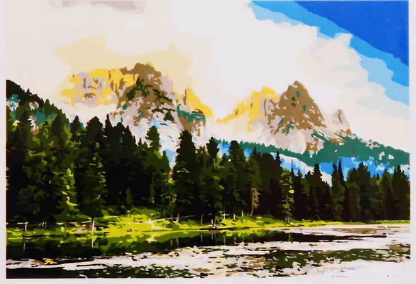 Картина по номерам  Чудесный пейзаж, 40*50 см. 2798149 — 1