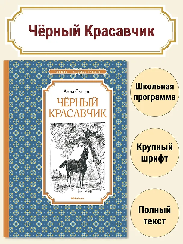 Книга Чёрный Красавчик (Анна Сьюэлл) — 2