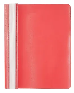 Скоросшиватель, Бизнес-центр, А5, красный, прозрачный верх