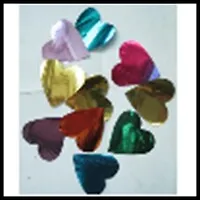 Новогоднее конфетти 3,8*3,8 см арт.27026 из ПВХ