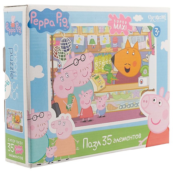 Пазл Оригами 35эл MAXI Peppa Pig Сувенирная лавка 01548 2487133 — 1