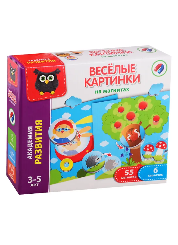 Игра настольная Vladi Toys Веселые картинки на магнитах 2789706 — 1