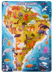 Пазл в рамке Dodo Южная Америка 53 элемента