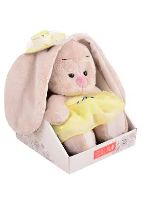 Игрушка мягкая Budi Basa, Зайка Ми в  желтом сарафане (15 см) (SidX-368) 2834889