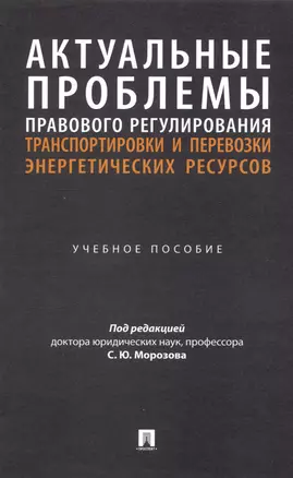 Актуальные проблемы правового регулирования транспортировки и перевозки энергетических ресурсов — 3045093 — 1