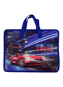 Папка для тетрадей А4 "Made for Speed" 33,5*26, молния, ручки, расширение, пластик+текстиль