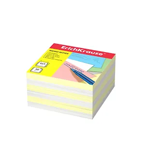 Блок-куб 90*90*50 белый/желтый, ErichKrause