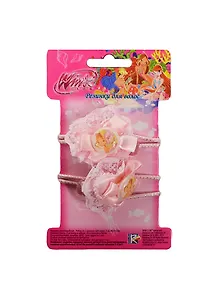 Набор резинок д/волос Winx Тканевые сердечки (23130) (2шт) (нежн.-роз.) (упаковка)