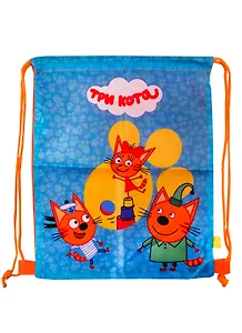 Мешок для сменной обуви "Три кота" 27*32*1, водостойкий мат-л