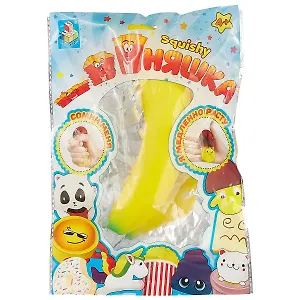 Игрушка-антистресс, 1TOY/Вантой, мммняшка squishy (сквиши), банан w30/7/19/4
