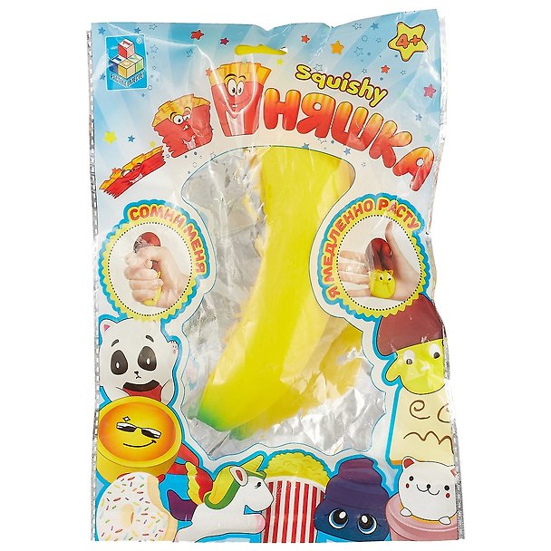 Игрушка-сквиш «Банан» Мммняшка Squishy, 1Toy 2660878 — 1