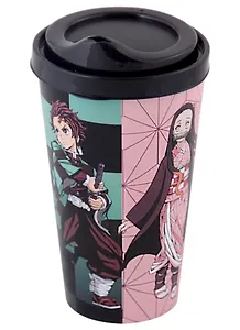Стакан аниме Demon Slayer Tanjiro и Nezuko (пластик) (550 мл)