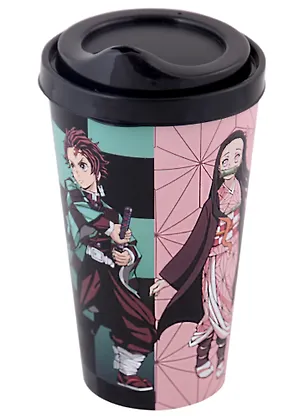 Стакан аниме Demon Slayer Tanjiro и Nezuko (пластик) (550 мл) 2954559