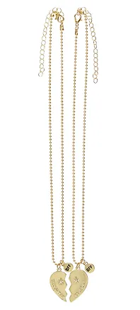 Набор цепочек с подвеской Yoi, "Сердце парное", 48 см, 2 штуки 3010222