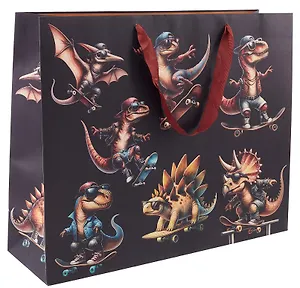 Пакет А3+ 40*50*15 "Динозавры" дет., бум.мат.ламинат